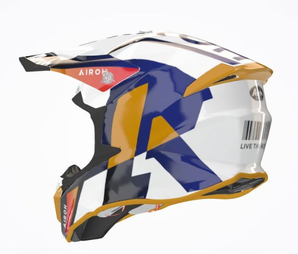 Airoh Twist 2.0 Lift MX Helmet Gloss White FREE 1 YEAR Returns, FREE UK Delivery | ThrottleChimp