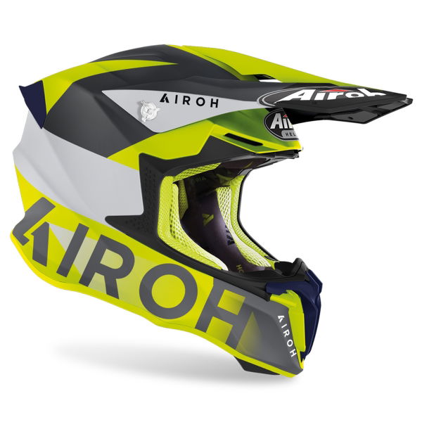 Airoh Twist 2.0 Lift MX Helmet Matt Yellow FREE 1 YEAR Returns, FREE UK Delivery | ThrottleChimp