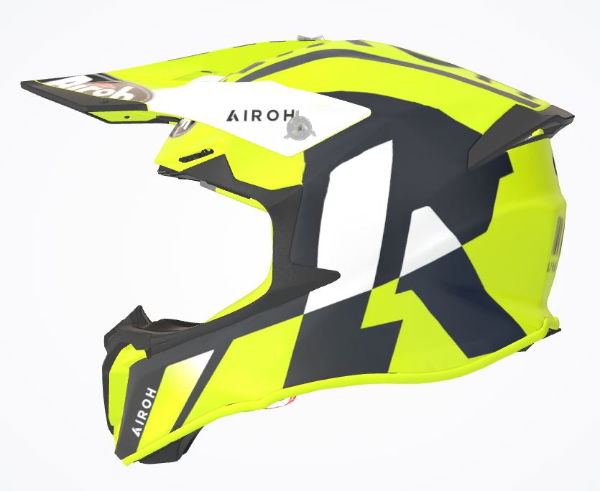 Airoh Twist 2.0 Lift MX Helmet Matt Yellow FREE 1 YEAR Returns, FREE UK Delivery | ThrottleChimp