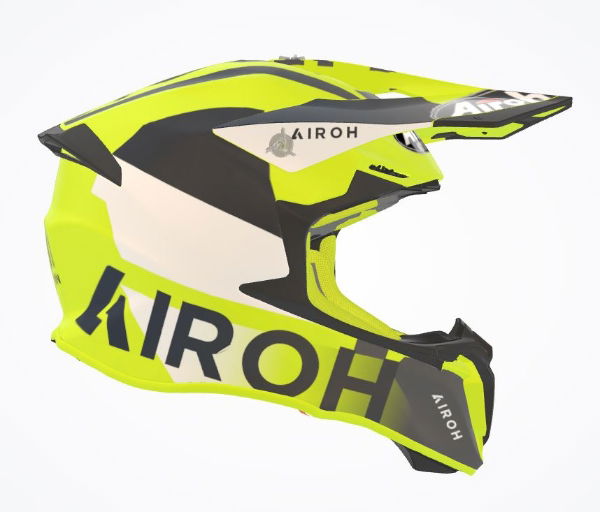 Airoh Twist 2.0 Lift MX Helmet Matt Yellow FREE 1 YEAR Returns, FREE UK Delivery | ThrottleChimp