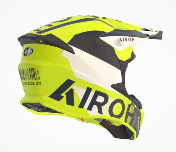 Airoh Twist 2.0 Lift MX Helmet Matt Yellow FREE 1 YEAR Returns, FREE UK Delivery | ThrottleChimp