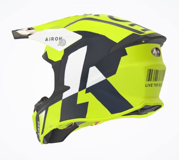 Airoh Twist 2.0 Lift MX Helmet Matt Yellow FREE 1 YEAR Returns, FREE UK Delivery | ThrottleChimp