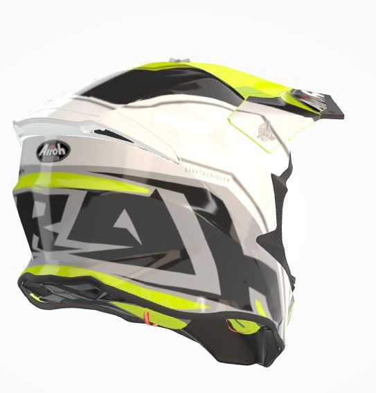 Airoh Twist 2.0 Shaken MX Helmet Gloss Yellow FREE 1 YEAR Returns, FREE UK Delivery | ThrottleChimp