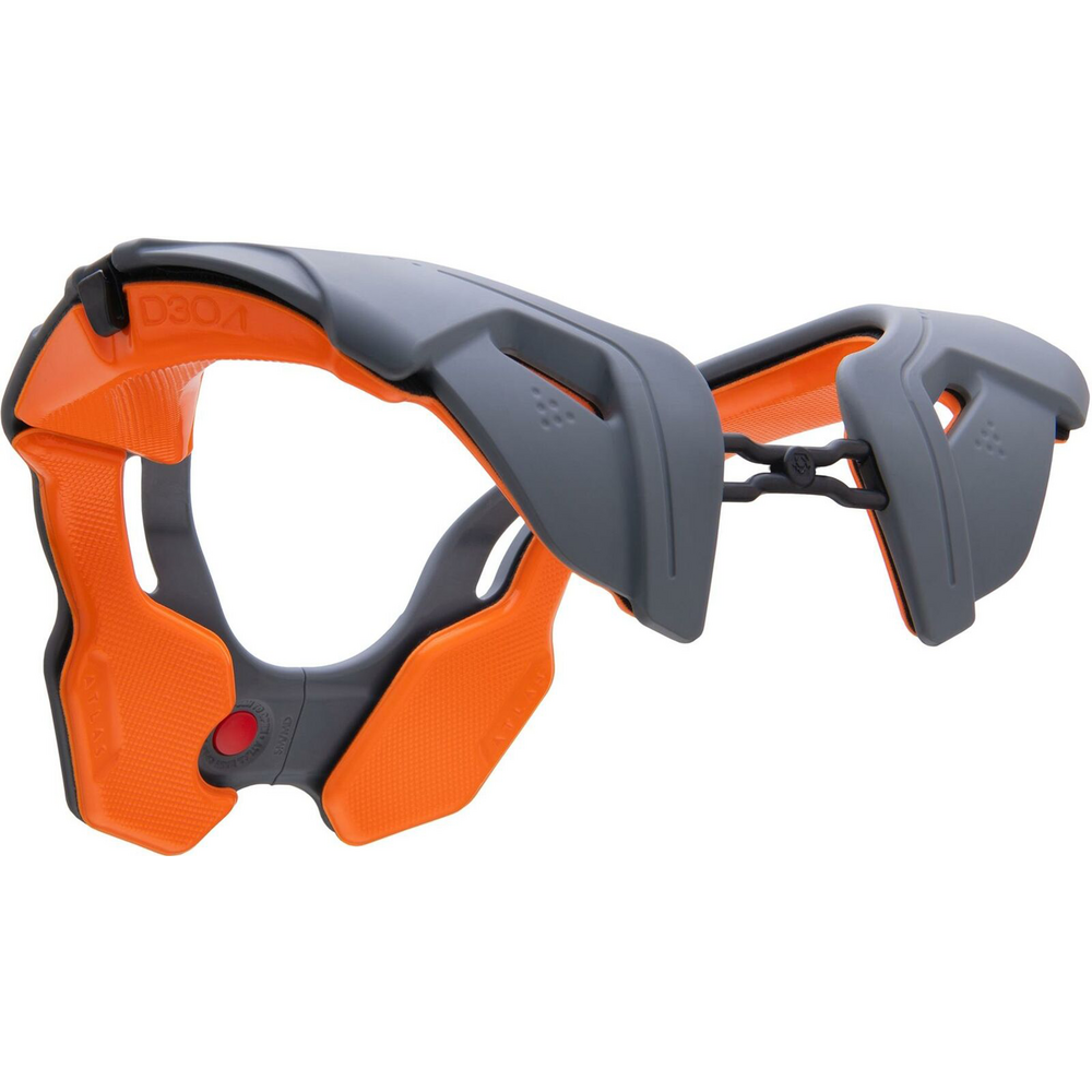 Atlas Vision Adult Anti-Compression Collar Grey / Orange (Image 3) - ThrottleChimp