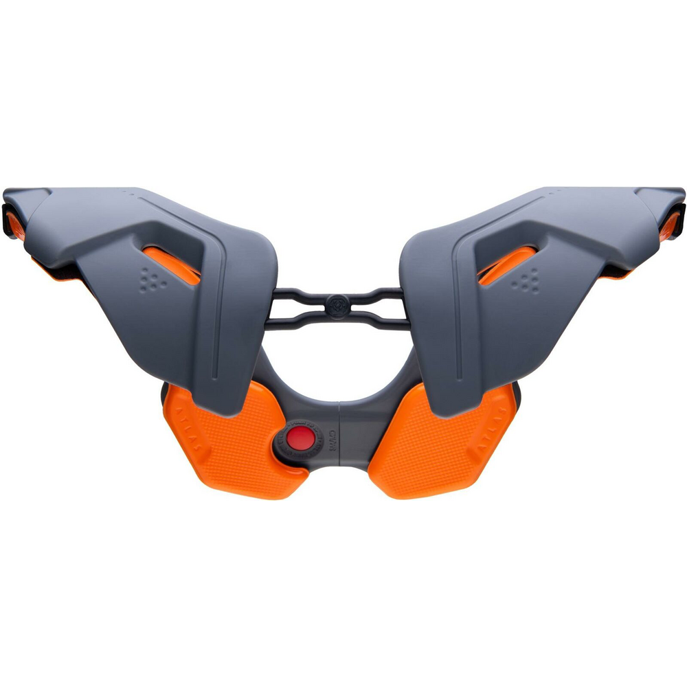 Atlas Vision Adult Anti-Compression Collar Grey / Orange (Image 4) - ThrottleChimp