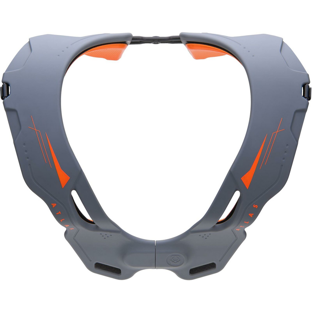 Atlas Vision Adult Anti-Compression Collar Grey / Orange (Image 5) - ThrottleChimp