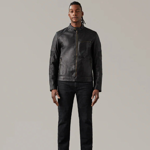 Belstaff Vanguard Leather Jacket Black (Image 3) - ThrottleChimp