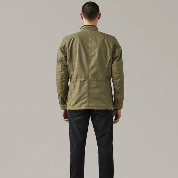 Belstaff Waymaster Technical Waxed Cotton Jacket Olive (Image 3) - ThrottleChimp