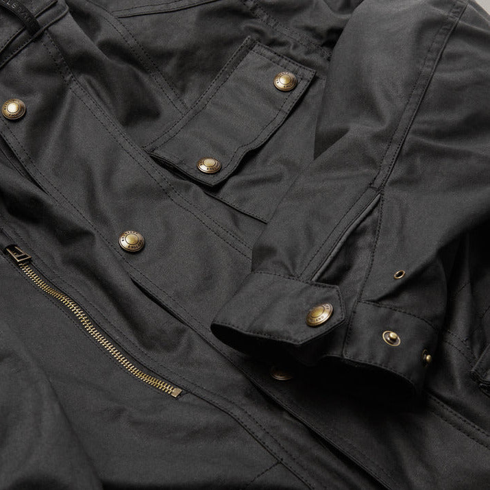 Belstaff Waymaster Technical Waxed Cotton Jacket Black (Image 8) - ThrottleChimp