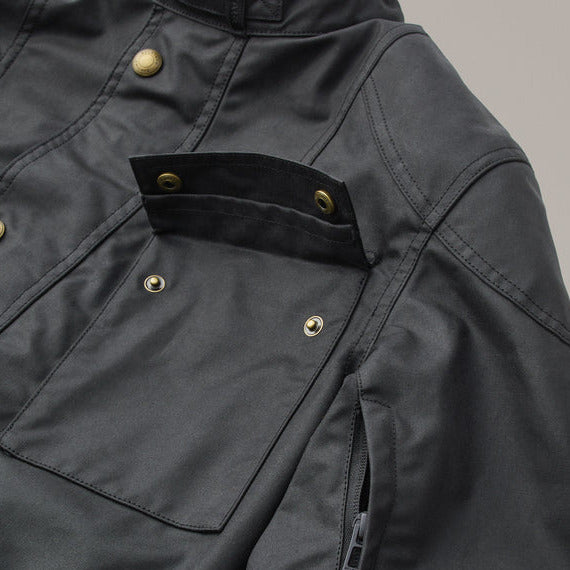 Belstaff Waymaster Technical Waxed Cotton Jacket Black (Image 6) - ThrottleChimp