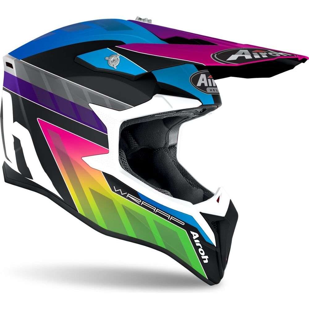 Airoh Wraap Youth Prism Motocross Helmet Multicolour (Image 2) - ThrottleChimp