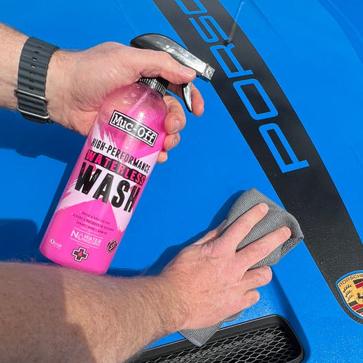 Muc-Off High Performance Waterless Wash Spray - 750ml FREE 1 YEAR Returns, FREE UK Delivery | ThrottleChimp