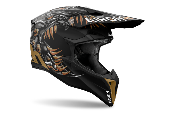 Airoh Wraaap MX Helmet Matt Cyborg FREE 1 YEAR Returns, FREE UK Delivery | ThrottleChimp