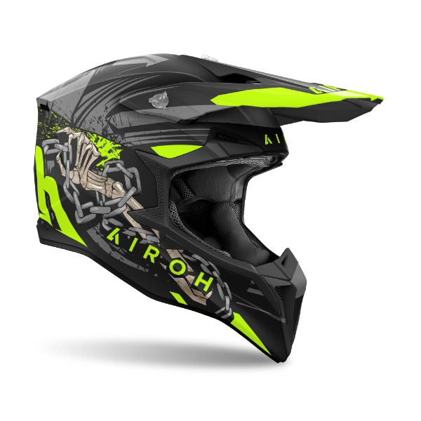 Airoh Wraaap MX Helmet Matt Darkness FREE 1 YEAR Returns, FREE UK Delivery | ThrottleChimp