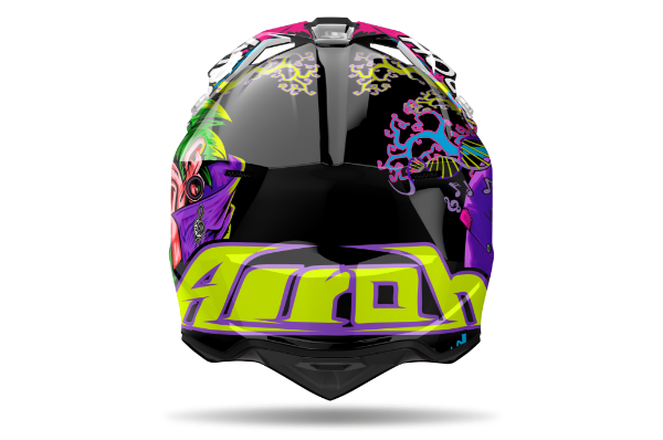 Airoh Wraaap MX Helmet Gloss Music FREE 1 YEAR Returns, FREE UK Delivery | ThrottleChimp