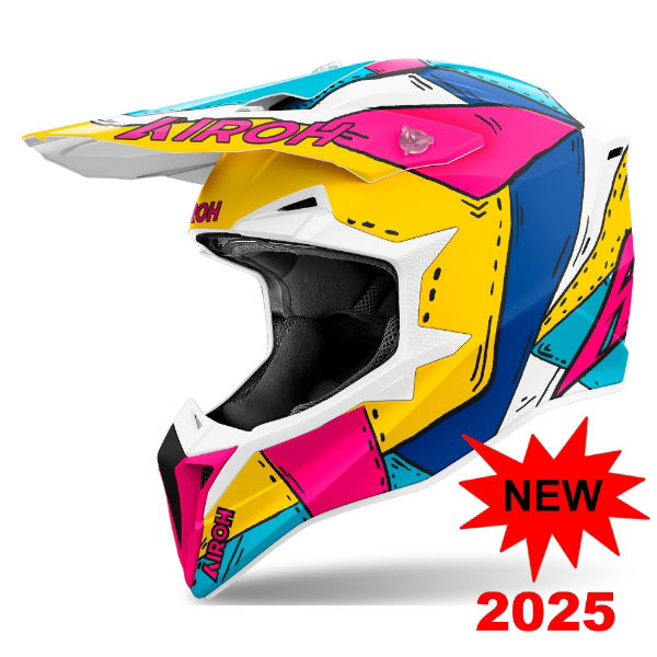 Airoh Wraaap MX Helmet Matt Paint FREE 1 YEAR Returns, FREE UK Delivery | ThrottleChimp