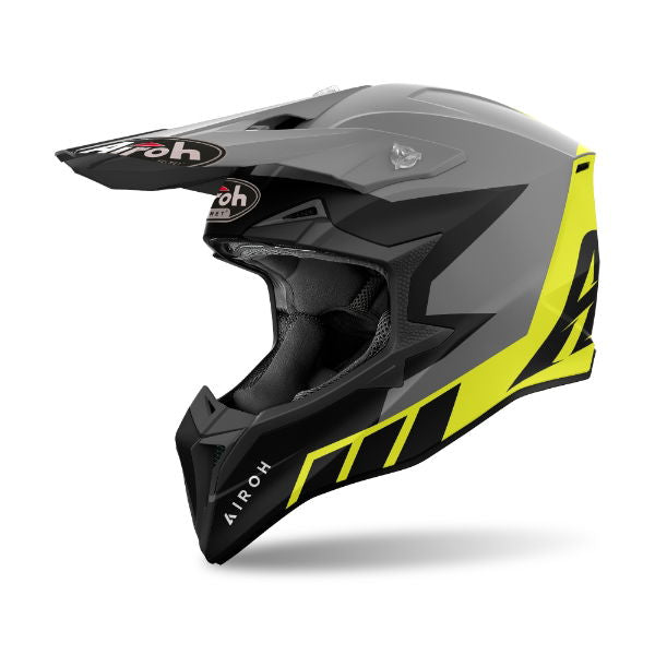 Airoh Wraaap Reloaded MX Helmet Matt Yellow FREE 1 YEAR Returns, FREE UK Delivery | ThrottleChimp