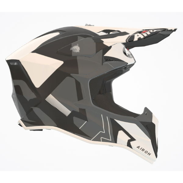 Airoh Wraap Raze MX Helmet Matt Black FREE 1 YEAR Returns, FREE UK Delivery | ThrottleChimp