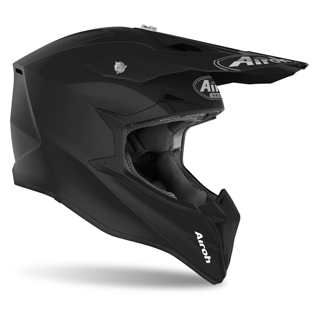 Airoh Wraap Color Motocross Helmet Matt Black (Image 2) - ThrottleChimp