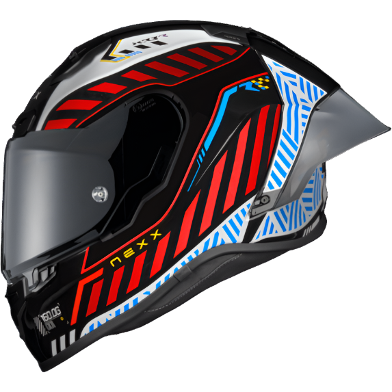 Nexx X.R3R Out Brake Full Face Helmet Black / White - ThrottleChimp