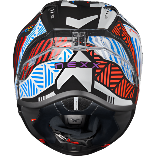 Nexx X.R3R Out Brake Full Face Helmet Black / White (Image 3) - ThrottleChimp