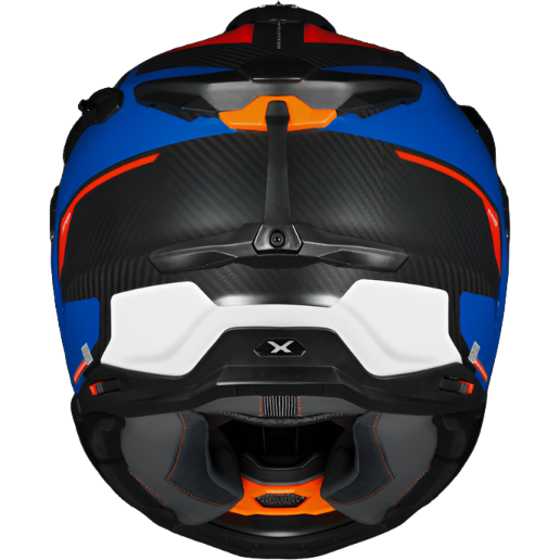 Nexx X.WED3 Keyo Adventure Helmet Matt Blue / Red (Image 3) - ThrottleChimp