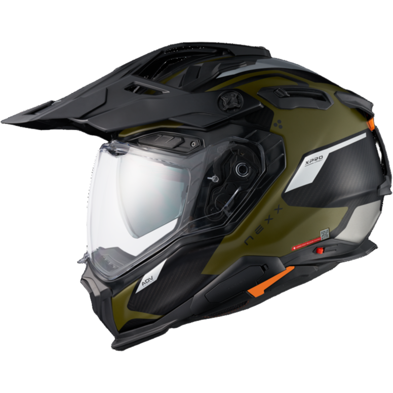 Nexx X.WED3 Keyo Adventure Helmet Matt Green / Silver FREE 1 YEAR Returns, FREE UK Delivery | ThrottleChimp