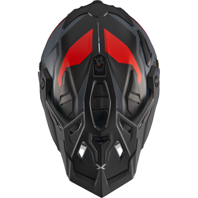 Nexx X.WED3 Keyo Adventure Helmet Matt Grey / Red (Image 3) - ThrottleChimp