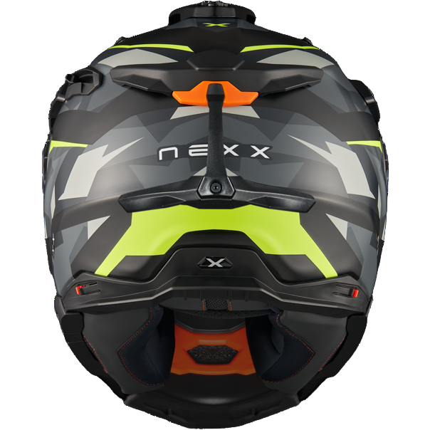 Nexx X.WED3 Trailmania Adventure Helmet Matt Grey / Neon (Image 3) - ThrottleChimp