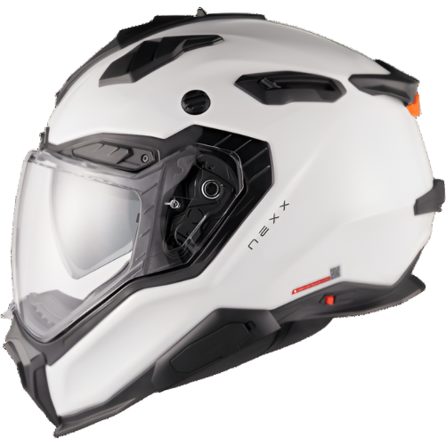 Nexx X.WED3 Plain Adventure Helmet Pearl White (Image 4) - ThrottleChimp