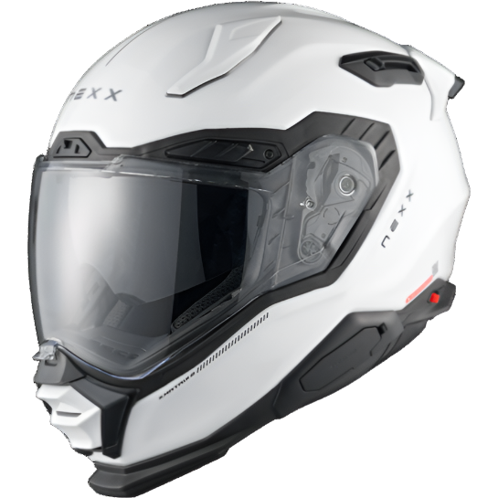 Nexx X.WST3 Plain Full Face Helmet Pearl White - ThrottleChimp