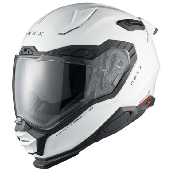 Nexx X.WST3 Plain Full Face Helmet White FREE 1 YEAR Returns, FREE UK Delivery | ThrottleChimp