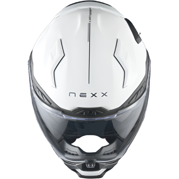 Nexx X.WST3 Plain Full Face Helmet Pearl White FREE 1 YEAR Returns, FREE UK Delivery | ThrottleChimp