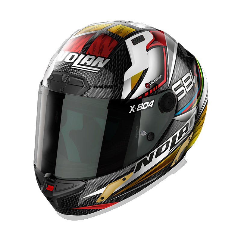 Nolan X-804 RS Ultra Carbon SBK Full Face Helmet Carbon / SBK - ThrottleChimp