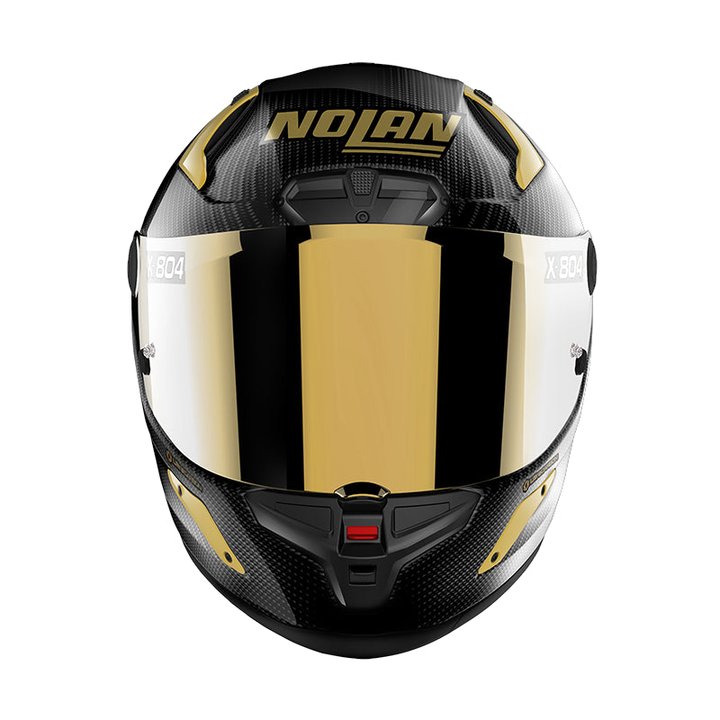 Nolan X-804 RS Ultra Carbon Golden Edition Full Face Helmet Carbon / Gold (Image 3) - ThrottleChimp