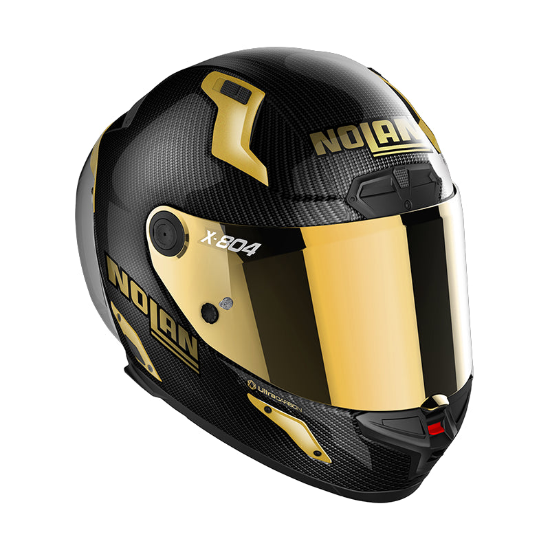 Nolan X-804 RS Ultra Carbon Golden Edition Full Face Helmet Carbon / Gold (Image 2) - ThrottleChimp