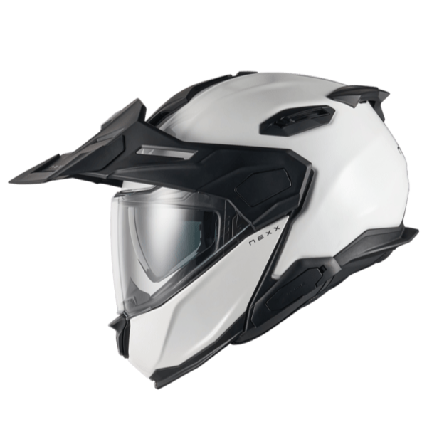 Nexx X.Lifecountry Plain Adventure Helmet White FREE 1 YEAR Returns, FREE UK Delivery | ThrottleChimp