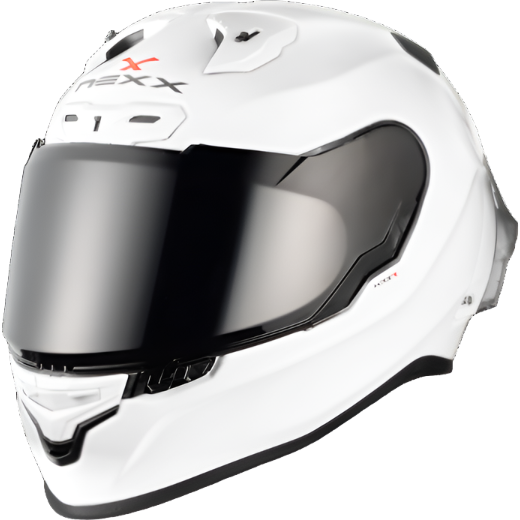 Nexx X.R3R Plain Full Face Helmet White (Image 2) - ThrottleChimp