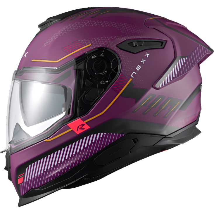 Nexx Y.100R Baron Full Face Helmet Matt Aubergine - ThrottleChimp