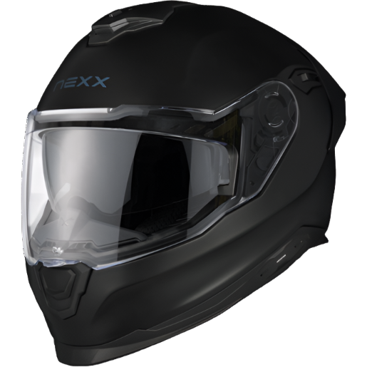 Nexx Y.100R Full Black Full Face Helmet Matt Black (Image 3) - ThrottleChimp