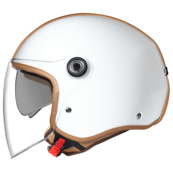 Nexx Y.10 Midtown Open Face Helmet White / Camel FREE 1 YEAR Returns, FREE UK Delivery | ThrottleChimp