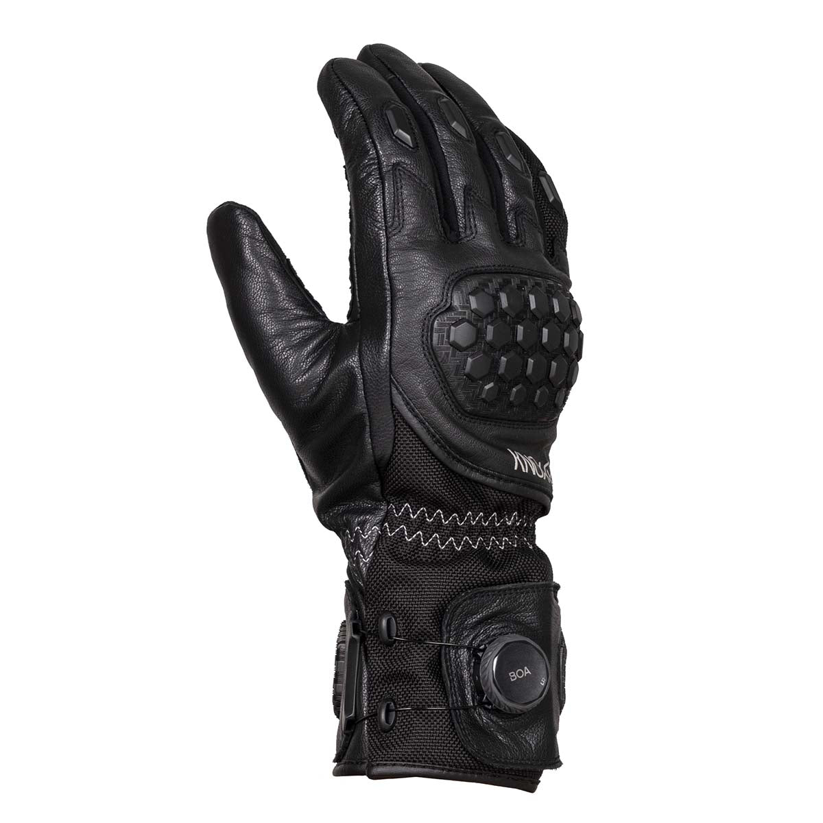 Knox Zero 4 Waterproof Leather Gloves Black FREE 1 YEAR Returns, FREE UK Delivery | ThrottleChimp