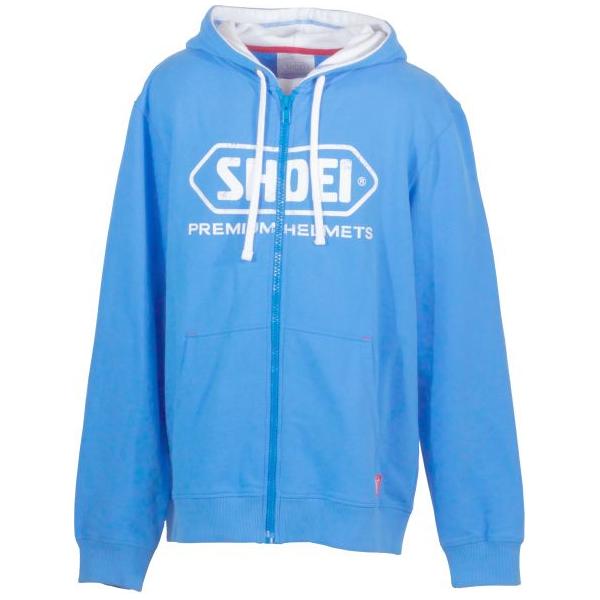 Shoei Vintage 2 Zipped Hoodie Blue FREE 1 YEAR Returns, FREE UK Delivery | ThrottleChimp