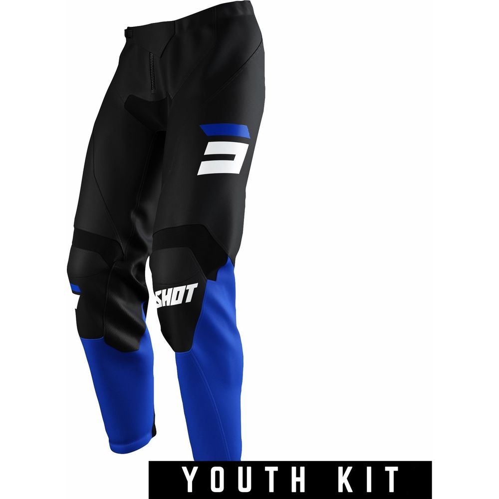 Shot Raw Youth Trouser Burst Blue - ThrottleChimp