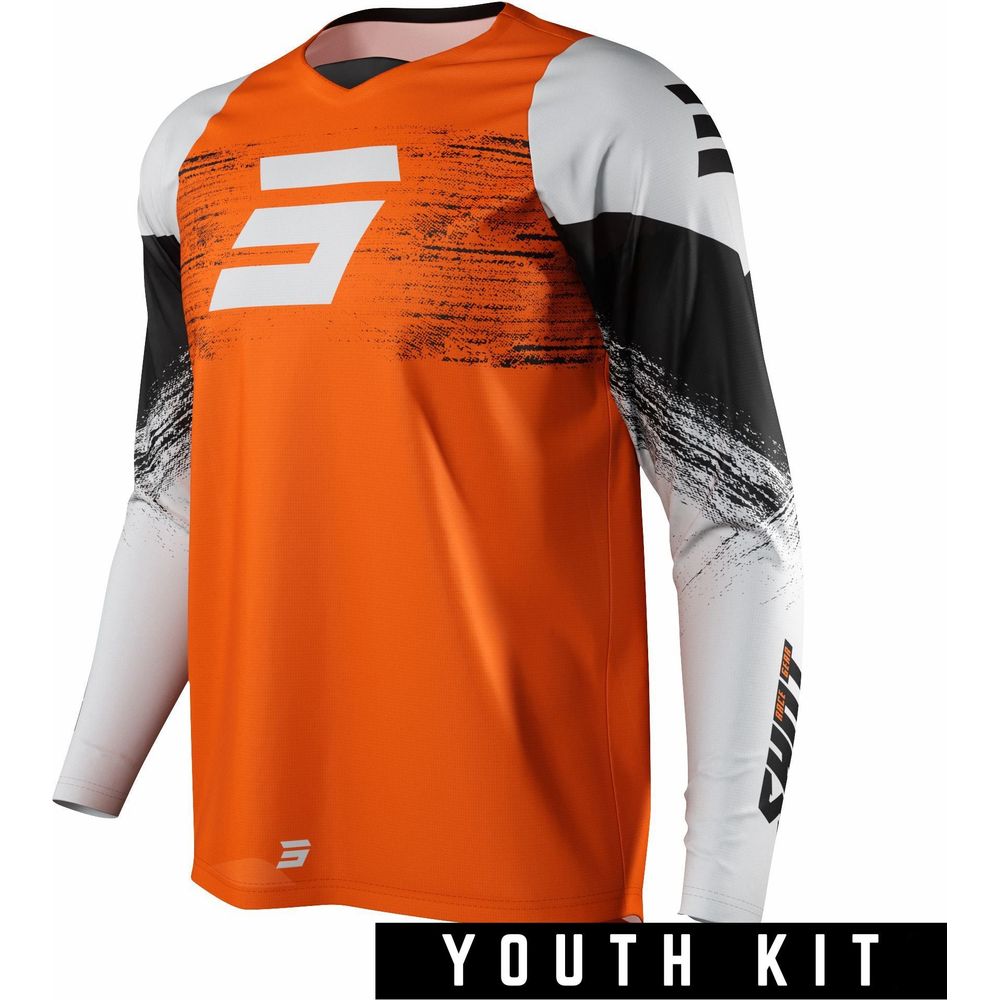 Shot Raw Youth Jersey Burst Orange - ThrottleChimp