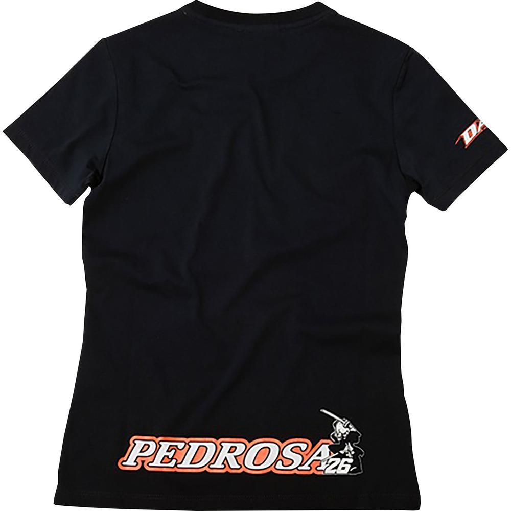 VR46 Bi Ladies T-Shirt Pedrosa 26 Blue (Image 2) - ThrottleChimp