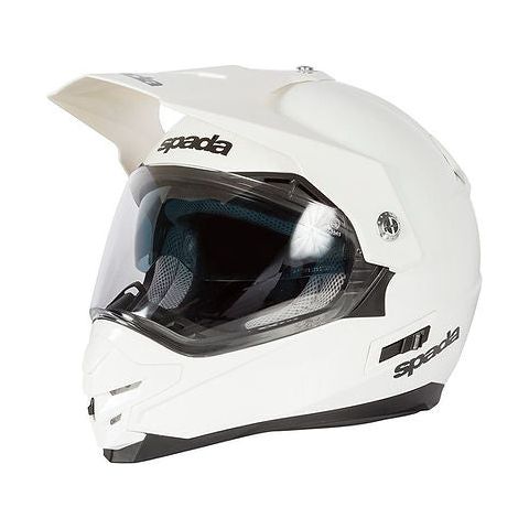 Spada Intrepid Plain Full Face Helmet Pearl White FREE 1 YEAR Returns, FREE UK Delivery | ThrottleChimp