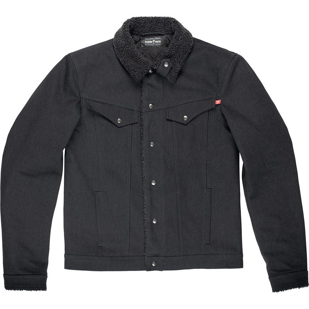 Pando Moto Husky 2.0 Denim Jacket Black - ThrottleChimp