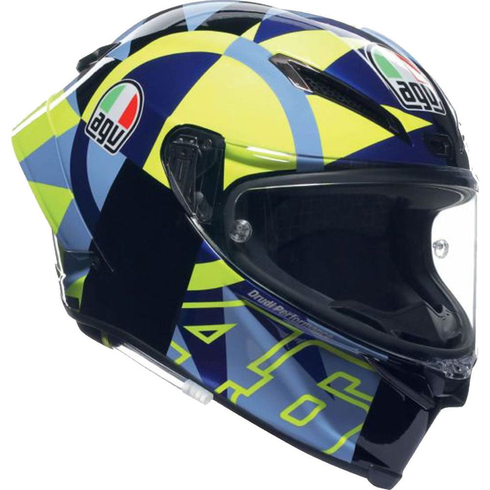 AGV Pista GP RR ECE 22.06 Limited Edition Soleluna Full Face Helmet Blue / Yellow - ThrottleChimp