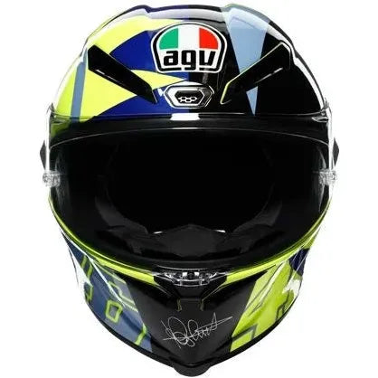 AGV Pista GP RR ECE 22.06 Limited Edition Soleluna Full Face Helmet Blue / Yellow (Image 2) - ThrottleChimp